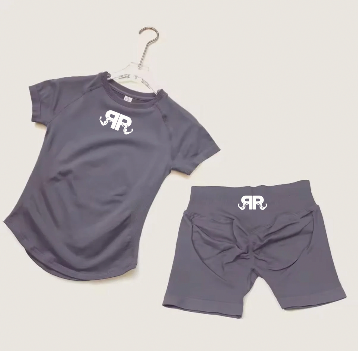 Women’s Short Sleeve Crop Top & Shorts