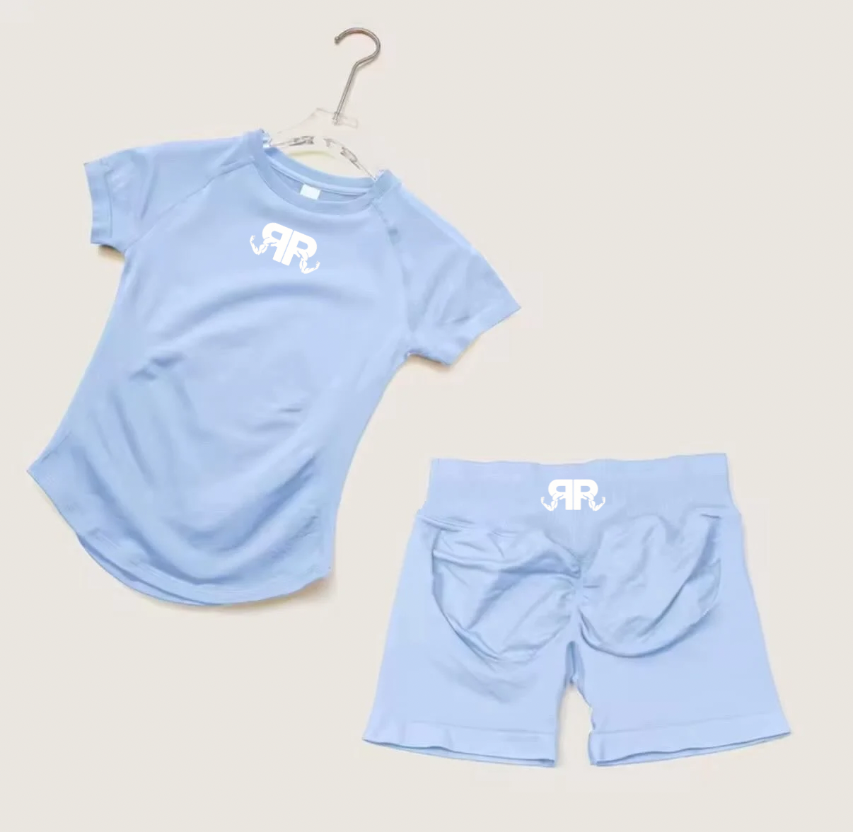 Women’s Short Sleeve Crop Top & Shorts