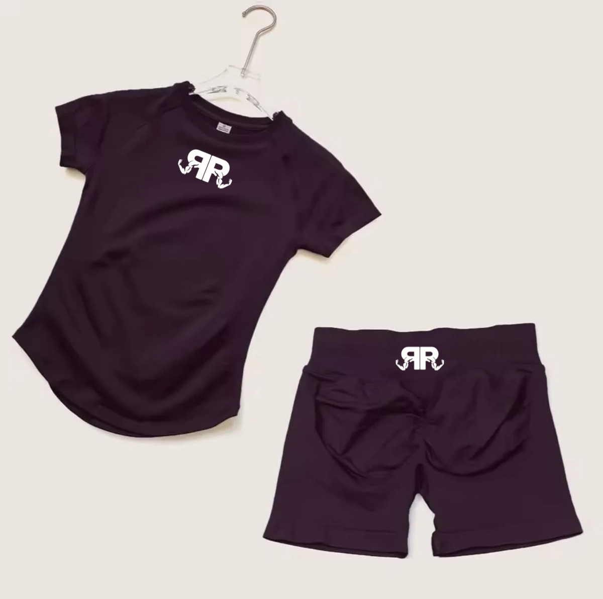 Women’s Short Sleeve Crop Top & Shorts