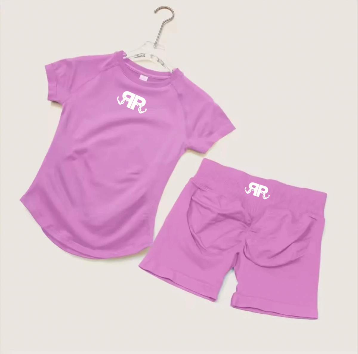 Women’s Short Sleeve Crop Top & Shorts