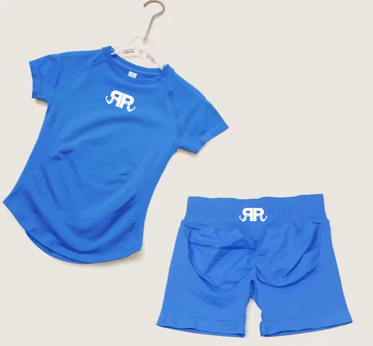 Women’s Short Sleeve Crop Top & Shorts