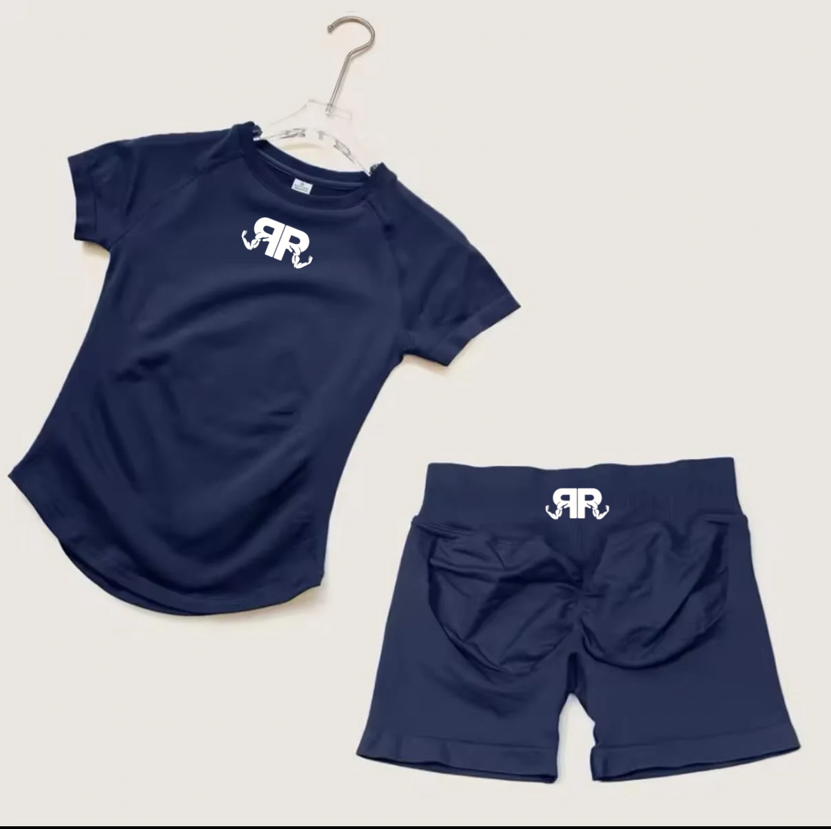 Women’s Short Sleeve Crop Top & Shorts