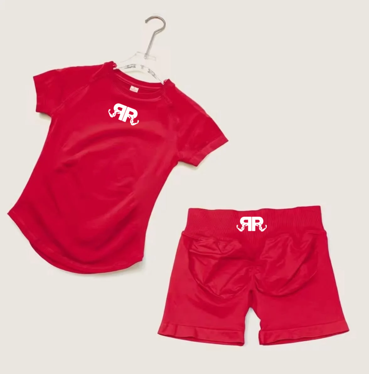 Women’s Short Sleeve Crop Top & Shorts