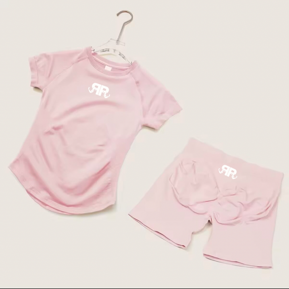 Women’s Short Sleeve Crop Top & Shorts