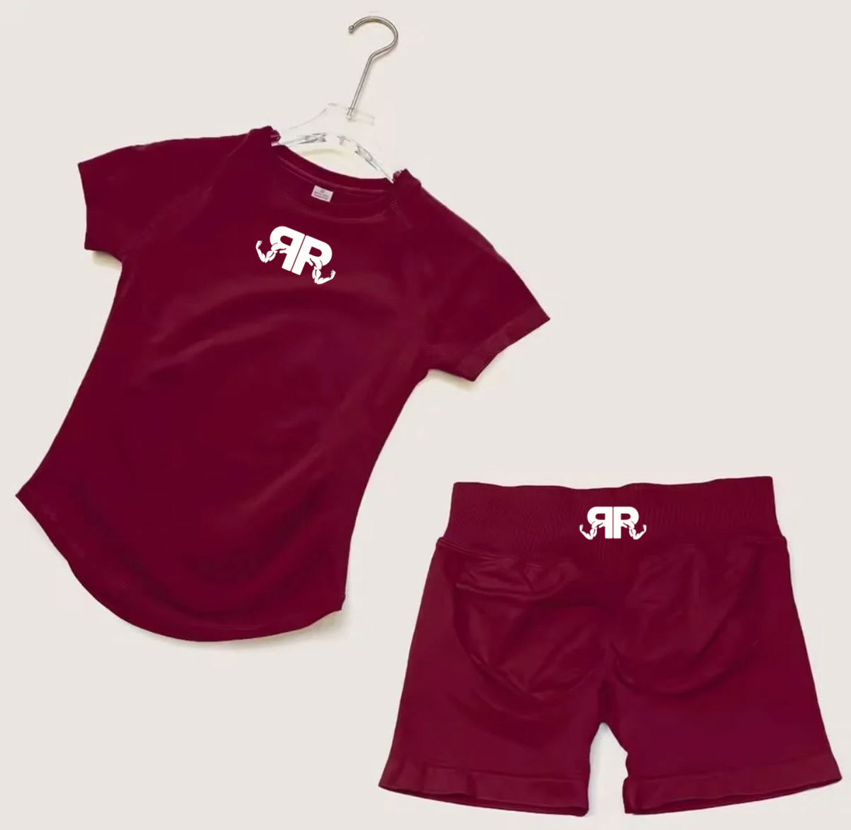 Women’s Short Sleeve Crop Top & Shorts