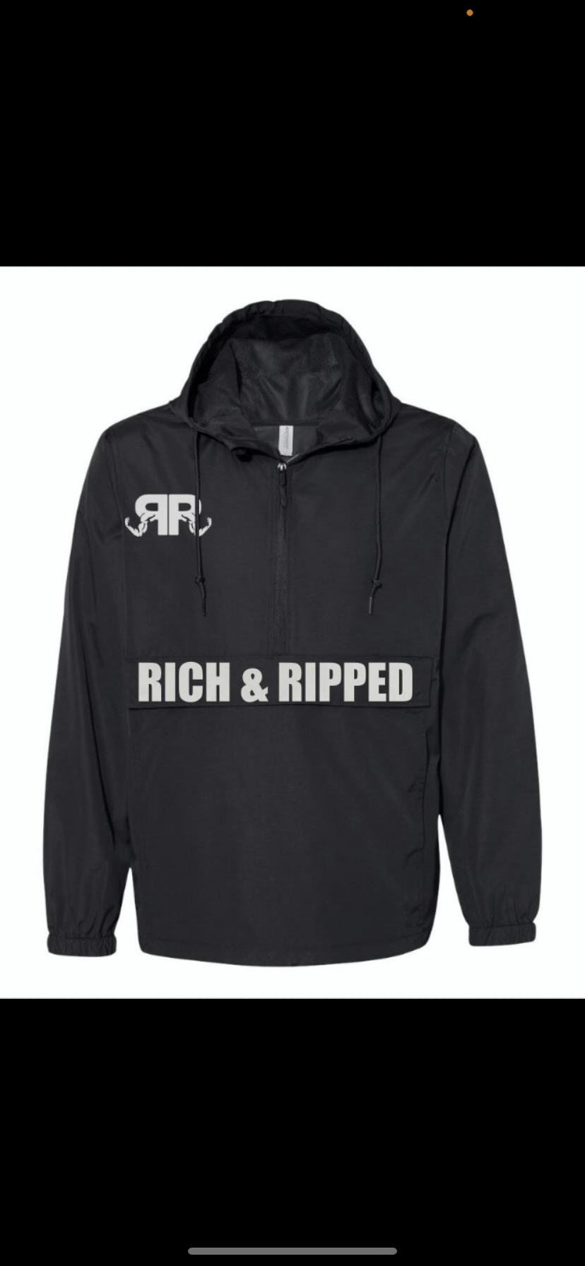RICH AND RIPPED WINDBREAKER JACKET